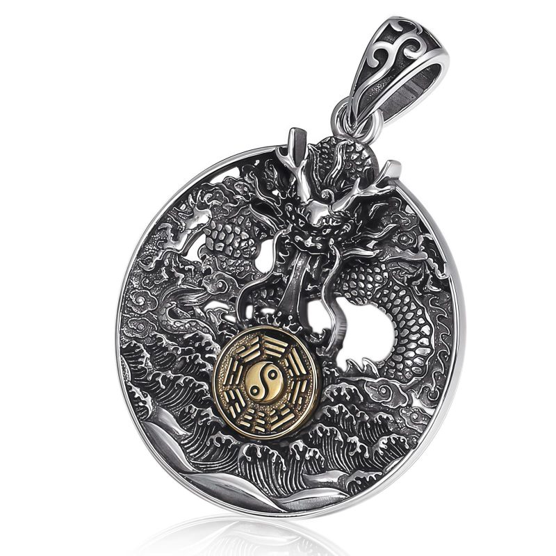 Yin Yang Bagua Copper Pendant Necklace Yin Yang Bagua Copper Pendant Necklace