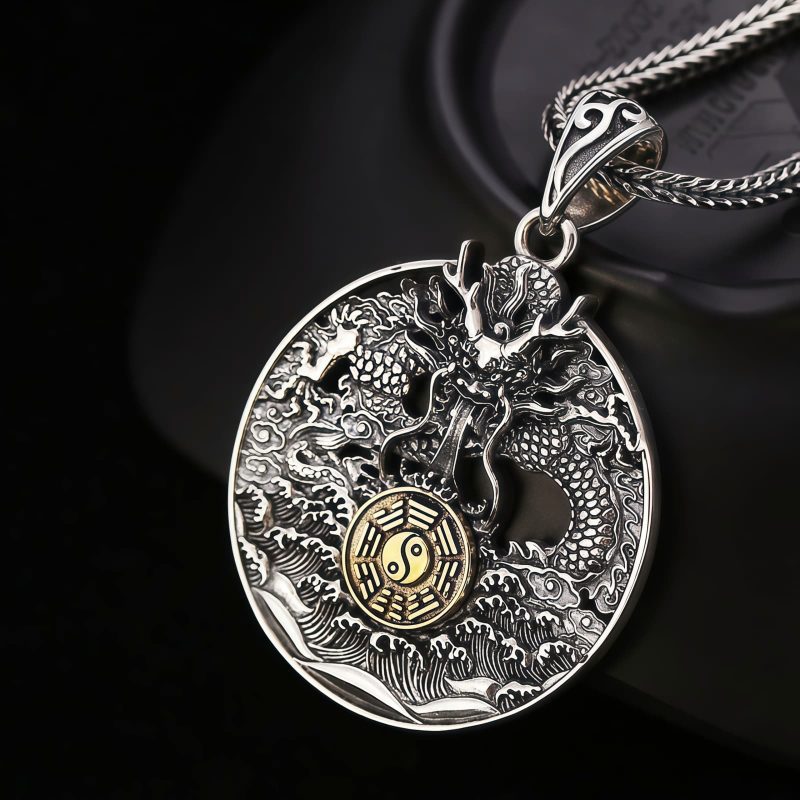Yin Yang Bagua Copper Pendant Necklace Yin Yang Bagua Copper Pendant Necklace