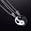 Yin Yang Alloy Couple Necklace Yin Yang Alloy Couple Necklace