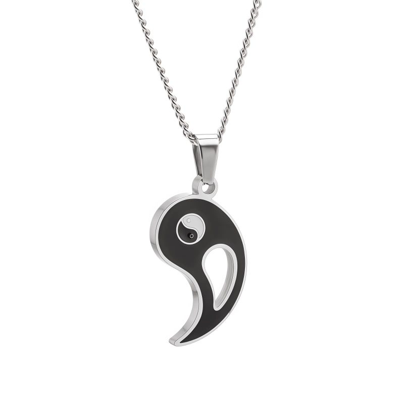 Yin Yang Alloy Couple Necklace Yin Yang Alloy Couple Necklace