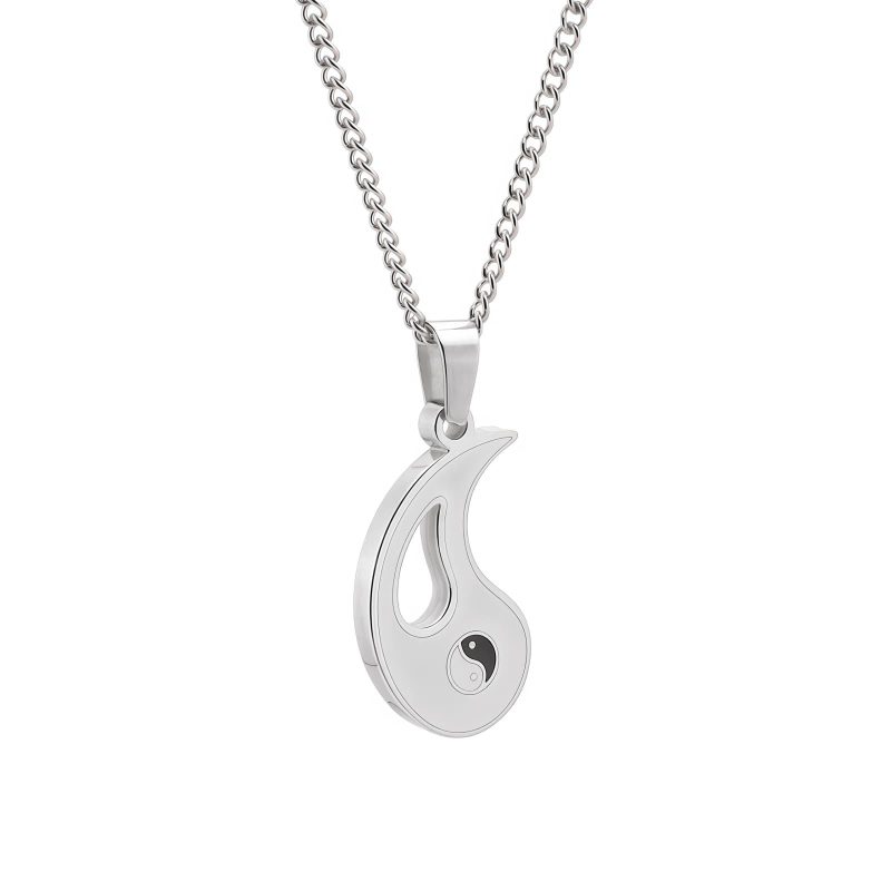 Yin Yang Alloy Couple Necklace Yin Yang Alloy Couple Necklace