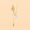 925 Silver Chalcedony Snake Rose Harmony Necklace Pendant 925 Silver Chalcedony Snake Rose Harmony Necklace Pendant