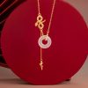 925 Silver Chalcedony Snake Rose Harmony Necklace Pendant 925 Silver Chalcedony Snake Rose Harmony Necklace Pendant