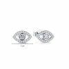 Pendientes de Protección Ojo Turco en Plata de Ley 925 925 Silver Evil Eye Amulet Protection Earrings