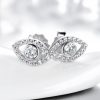Pendientes de Protección Ojo Turco en Plata de Ley 925 925 Silver Evil Eye Amulet Protection Earrings