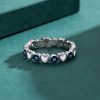 925 Silver Evil Eye Heart Blessing Ring 925 Silver Evil Eye Heart Blessing Ring