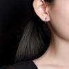 925 Silver Green-eyed Snake Earrings 925 Silver Green-eyed Snake Earrings
