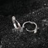 925 Silver Green-eyed Snake Earrings 925 Silver Green-eyed Snake Earrings