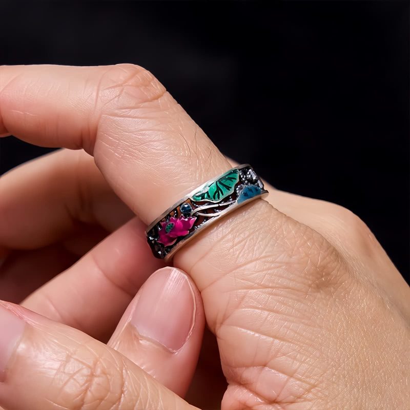 925 Silver Koi Fish Goes Well Ring 925 Silver Koi Fish Goes Well Ring