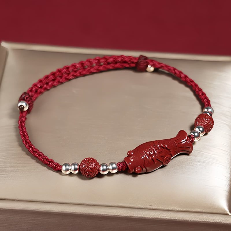 Pulsera Pez Koi en Plata 925: Prosperidad y Fortuna 925 Silver Koi Fish Wealth Prosperity Bracelet