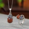 925 Silver PiXiu Protection Necklace and Ring Set 925 Silver PiXiu Protection Necklace and Ring Set
