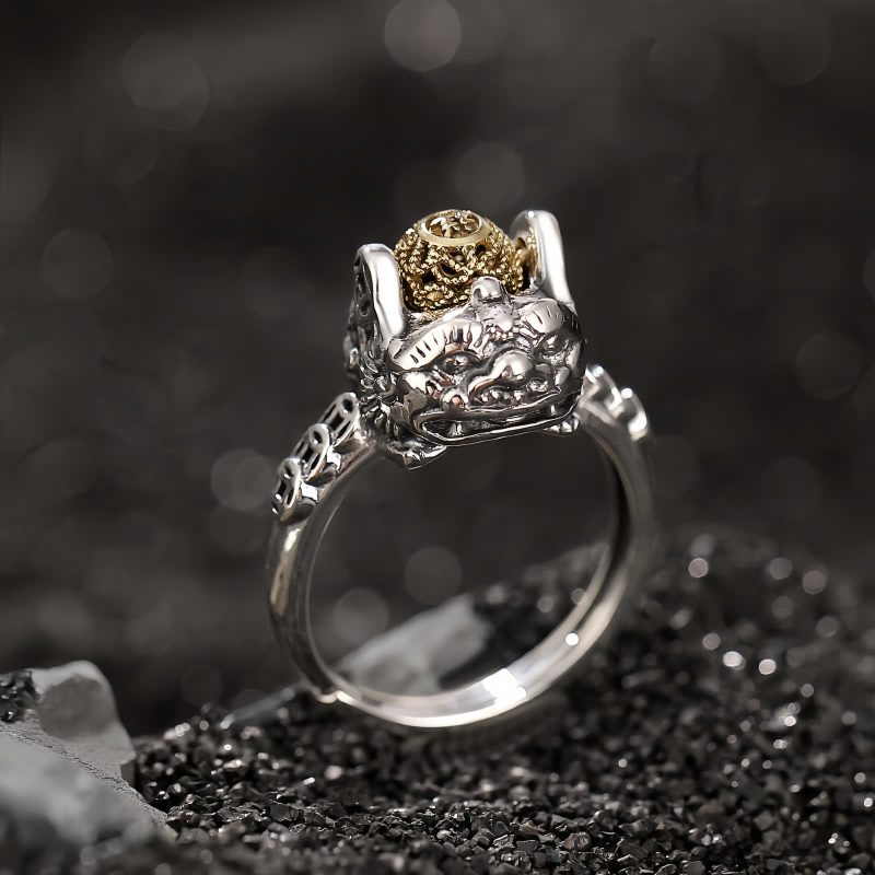 925 Silver PiXiu Wealth Adjustable Ring 925 Silver PiXiu Wealth Adjustable Ring