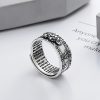 925銀製 貔貅(ヒキュウ)× 般若心経 厄除け・金運守護リング 925 Silver PiXiu Wealth Protection Ring