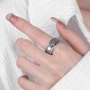 925銀製 貔貅(ヒキュウ)× 般若心経 厄除け・金運守護リング 925 Silver PiXiu Wealth Protection Ring