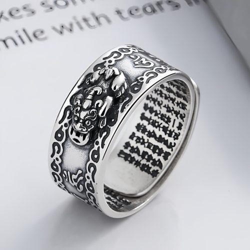 Anillo de Protección y Prosperidad PiXiu en Plata 925