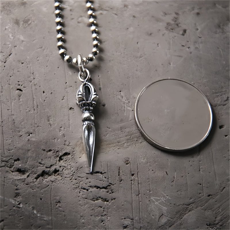 925 Sterling Silver Dorje Vajra Strength Necklace Pendant 925 Sterling Silver Dorje Vajra Strength Necklace Pendant