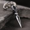 925 Sterling Silver Dorje Vajra Strength Necklace Pendant 925 Sterling Silver Dorje Vajra Strength Necklace Pendant