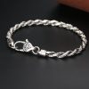 925 Sterling Silver Tibet Om Mani Padme Hum Double Dorje Peace Love Bracelet 925 Sterling Silver Tibet Om Mani Padme Hum Double Dorje Peace Love Bracelet