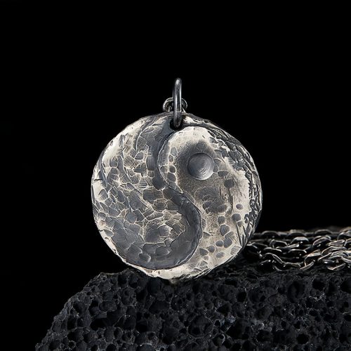 990 Silver Yin Yang Harmony Pendant Necklace