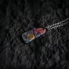 999 Silver 24K Gold Sun Balance Pendant Necklace