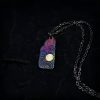 999 Silver 24K Gold Sun Balance Pendant Necklace