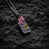 999 Silver 24K Gold Sun Balance Pendant Necklace
