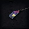 999 Silver 24K Gold Sun Balance Pendant Necklace