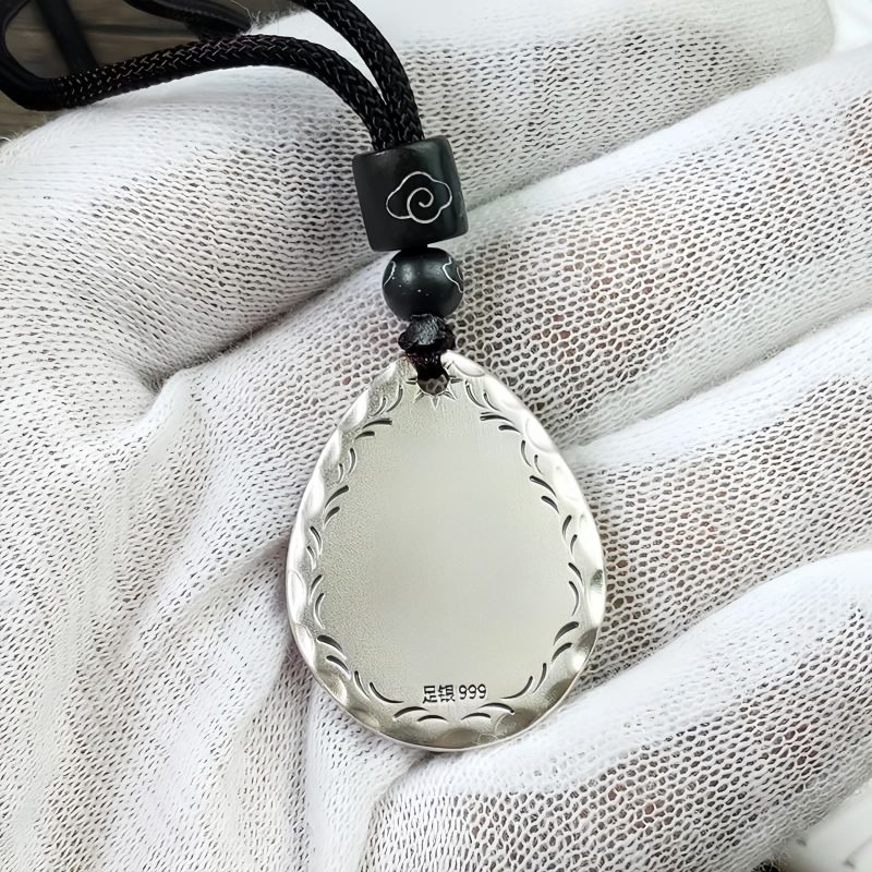 999 Silver Yin Yang Water Drop Pendant 999 Silver Yin Yang Water Drop Pendant