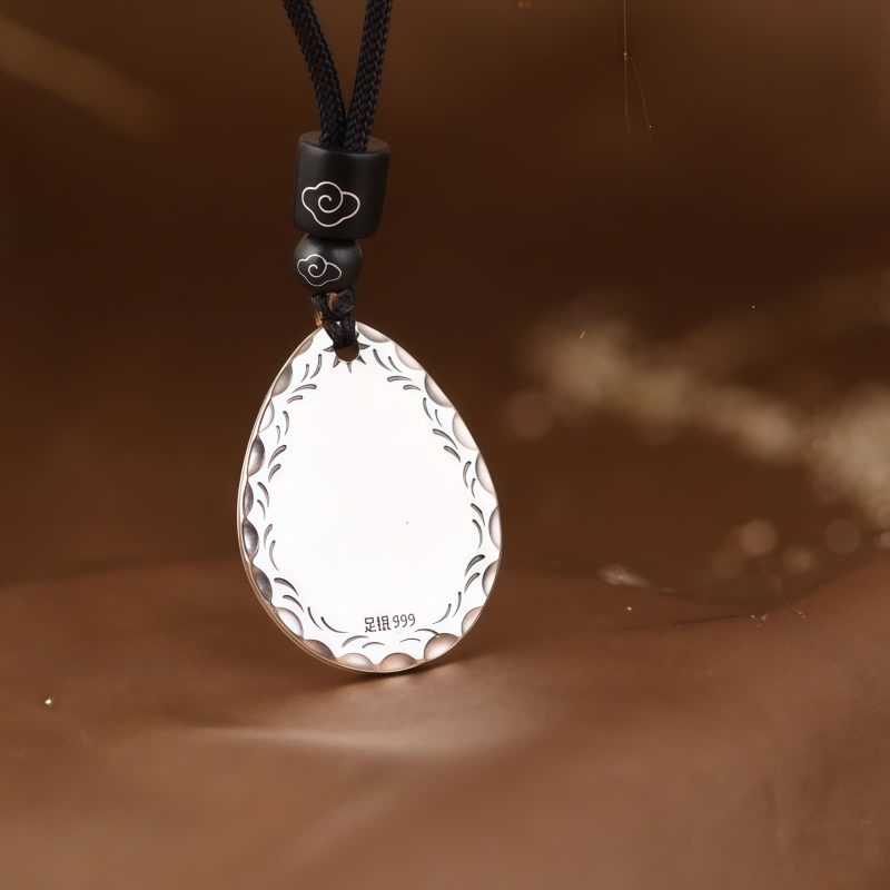 999 Silver Yin Yang Water Drop Pendant 999 Silver Yin Yang Water Drop Pendant