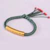 Pulsera de Plata de Ley 999 Om Mani Padme Hum para la Fortaleza 999 Sterling Silver Om Mani Padme Hum Strength Bracelet