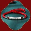 Pulsera de Plata de Ley 999 Om Mani Padme Hum para la Fortaleza 999 Sterling Silver Om Mani Padme Hum Strength Bracelet