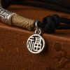 999 Sterling Silver Tibet Om Mani Padme Hum Luck Bracelet 999 Sterling Silver Tibet Om Mani Padme Hum Luck Bracelet