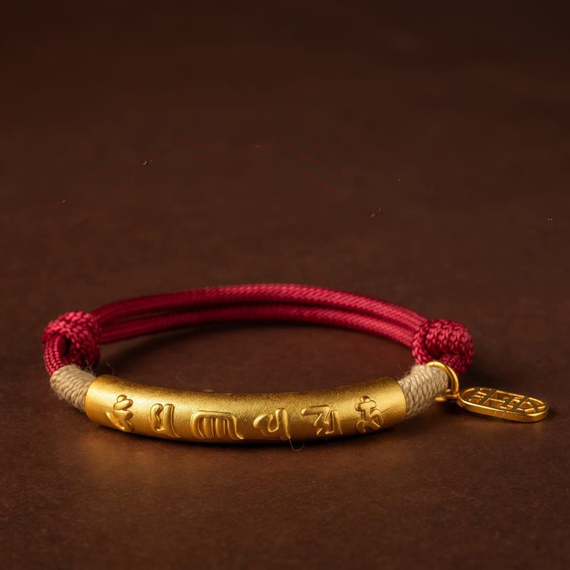 999 Sterling Silver Tibet Om Mani Padme Hum Luck Bracelet 999 Sterling Silver Tibet Om Mani Padme Hum Luck Bracelet