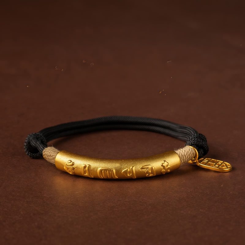 999 Sterling Silver Tibet Om Mani Padme Hum Luck Bracelet 999 Sterling Silver Tibet Om Mani Padme Hum Luck Bracelet