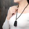 Black Obsidian Koi Fish Strength Necklace Black Obsidian Koi Fish Strength Necklace