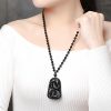Black Obsidian Koi Fish Strength Necklace Black Obsidian Koi Fish Strength Necklace