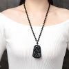 Black Obsidian Koi Fish Strength Necklace Black Obsidian Koi Fish Strength Necklace