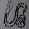 Black Obsidian Koi Fish Strength Necklace Black Obsidian Koi Fish Strength Necklace