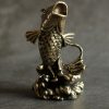 Brass Koi Fish Prosperity Sculpture Brass Koi Fish Prosperity Sculpture