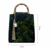Bolso con Asas de Bambú y Diseño de Carpas Koi Mariposa Butterfly Koi Fish Bamboo Handle Handbag