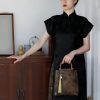 Bolso con Asas de Bambú y Diseño de Carpas Koi Mariposa Butterfly Koi Fish Bamboo Handle Handbag