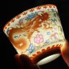 Ceramic Dragon Phoenix Tea Cups Set Ceramic Dragon Phoenix Tea Cups Set