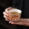 Ceramic Dragon Phoenix Tea Cups Set Ceramic Dragon Phoenix Tea Cups Set