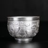 Chinese Dragon Phoenix Koi Fish Ceramic Teacup Chinese Dragon Phoenix Koi Fish Ceramic Teacup