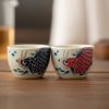 Chinese Ceramic Koi Fish Teacup