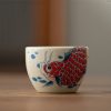 Chinese Ceramic Koi Fish Teacup