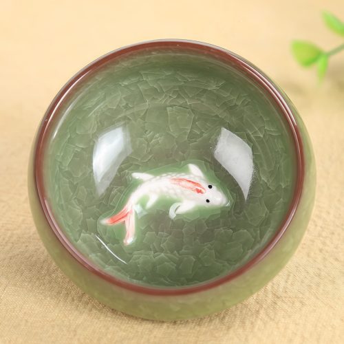 縁起を運ぶ 鯉の中国茶器 45ml