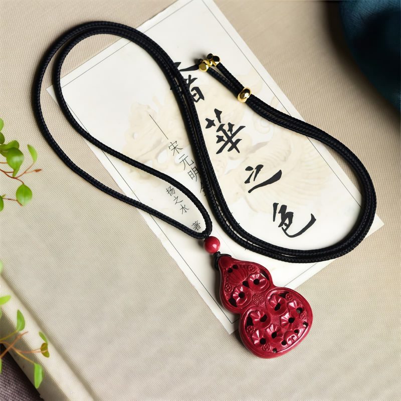 Cinnabar Laughing Buddha Yin Yang Pendant Necklace Cinnabar Laughing Buddha Yin Yang Pendant Necklace