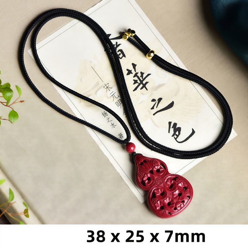 Cinnabar Laughing Buddha Yin Yang Pendant Necklace Cinnabar Laughing Buddha Yin Yang Pendant Necklace