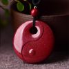 Cinnabar Laughing Buddha Yin Yang Pendant Necklace Cinnabar Laughing Buddha Yin Yang Pendant Necklace